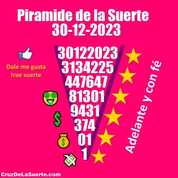Piramide de la suerte fecha 9/5/2025