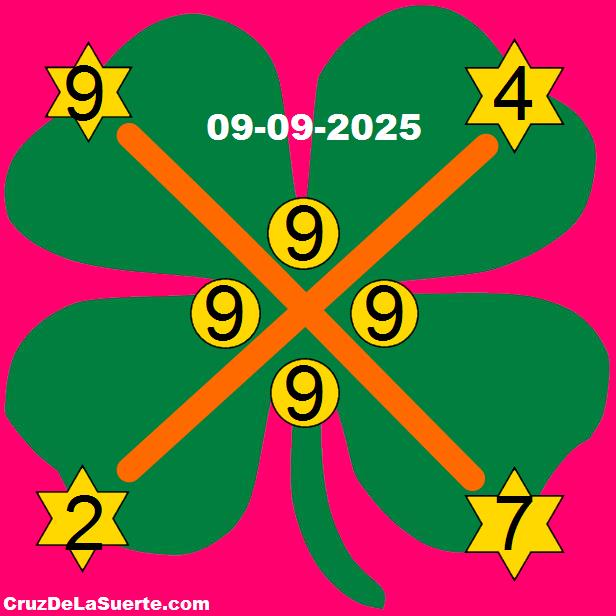 cruz de la suerte hoy 9/9/2025