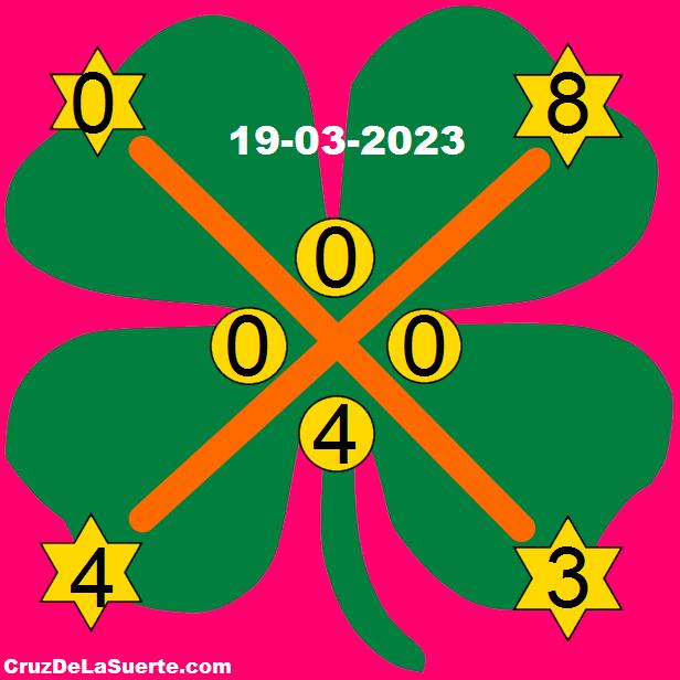 cruz de la suerte hoy 19/3/2023