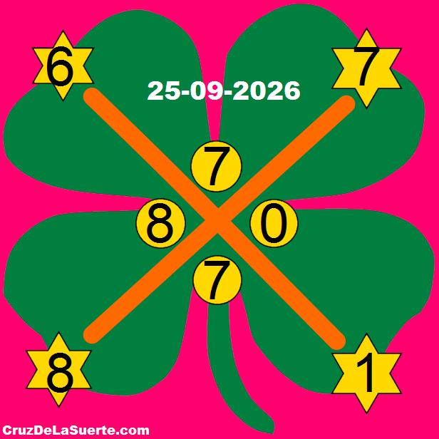 cruz de la suerte hoy 25/9/2026
