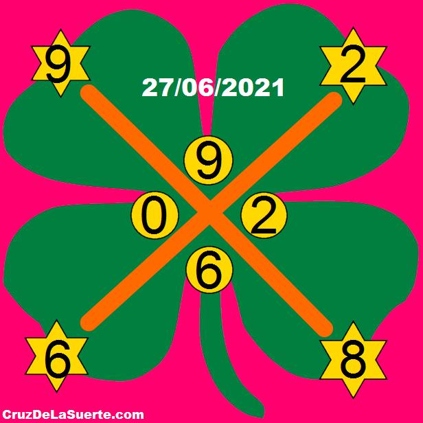 cruz de la suerte hoy 27/6/2021