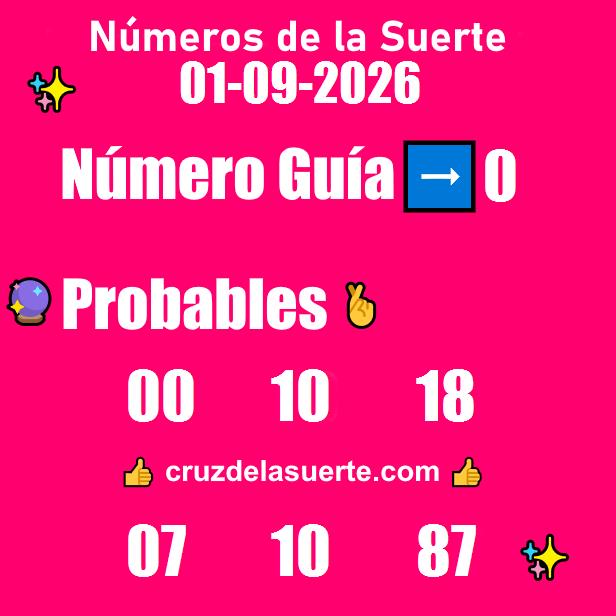 Números favoritos de hoy 8/8/2026