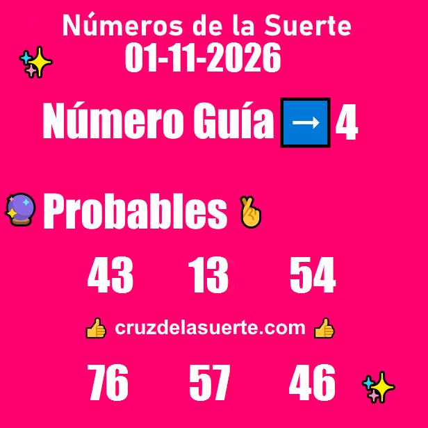 Números favoritos de hoy 13/10/2026