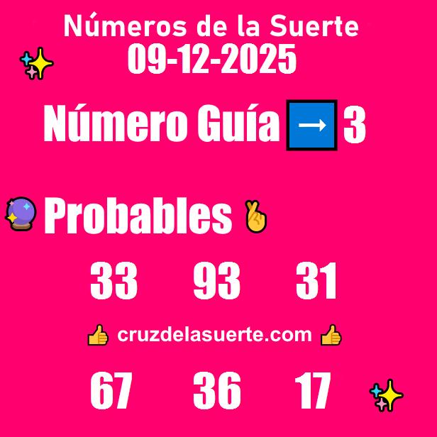 Números favoritos de hoy 17/11/2025