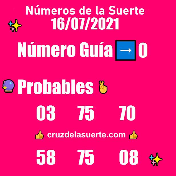 Números favoritos de hoy 22/5/2025