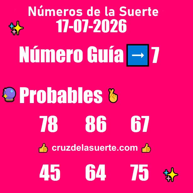Números favoritos de hoy 30/6/2026