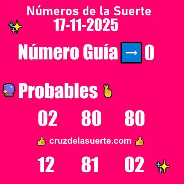 Números favoritos de hoy 16/11/2025