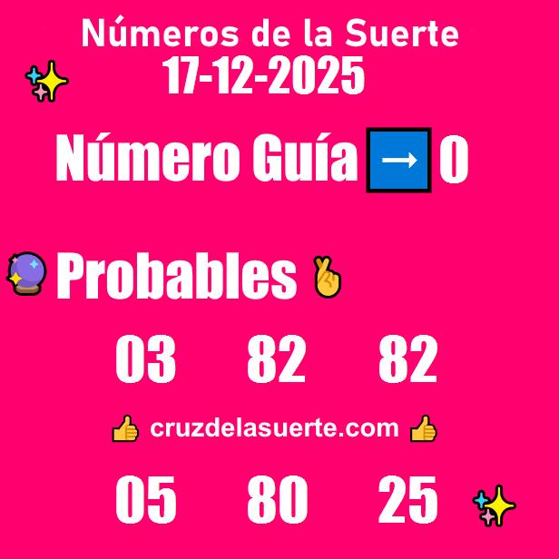 Números favoritos de hoy 16/12/2025