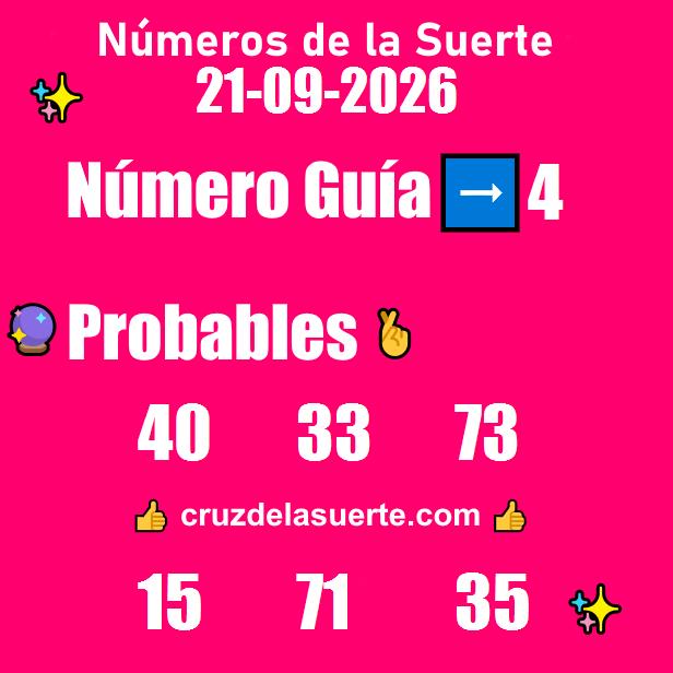 Números favoritos de hoy 29/8/2026