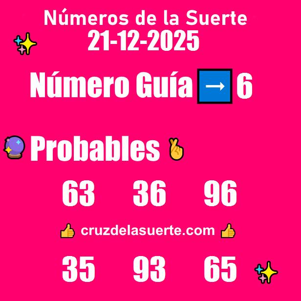 Números favoritos de hoy 20/12/2025