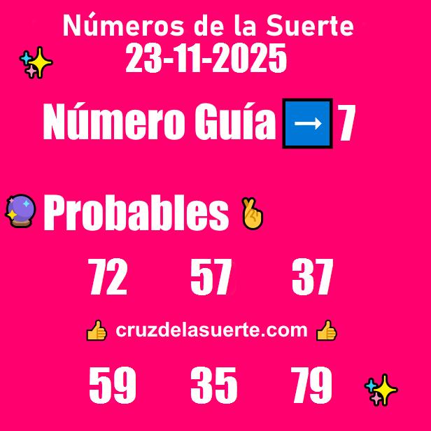 Números favoritos de hoy 17/11/2025