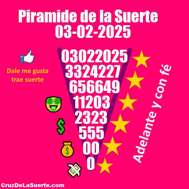Piramide de la suerte fecha 10/5/2025