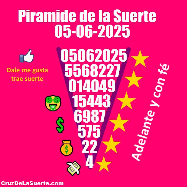 Piramide de la suerte fecha 19/5/2025
