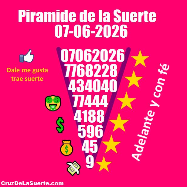 Piramide de la suerte fecha 16/5/2026