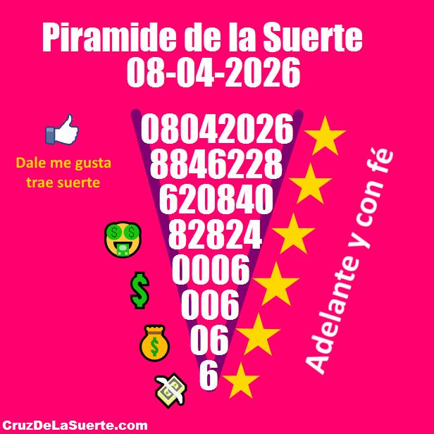 Piramide de la suerte fecha 4/4/2026