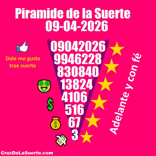 Piramide de la suerte fecha 4/4/2026