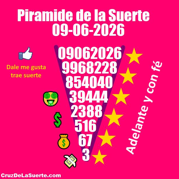 Piramide de la suerte fecha 16/5/2026
