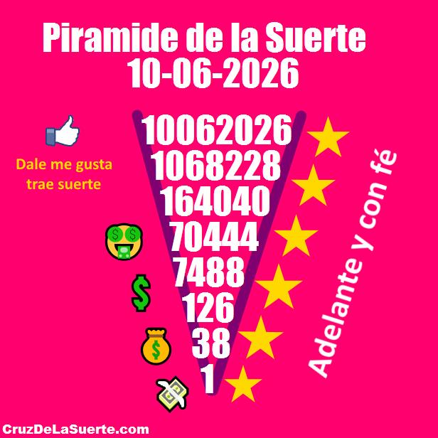 Piramide de la suerte fecha 16/5/2026