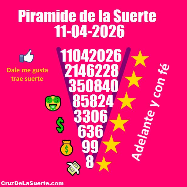 Piramide de la suerte fecha 10/4/2026