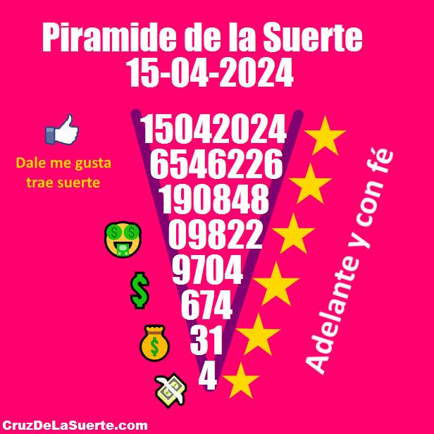 Piramide de la suerte fecha 8/6/2025