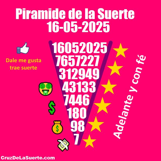Piramide de la suerte fecha 30/5/2025