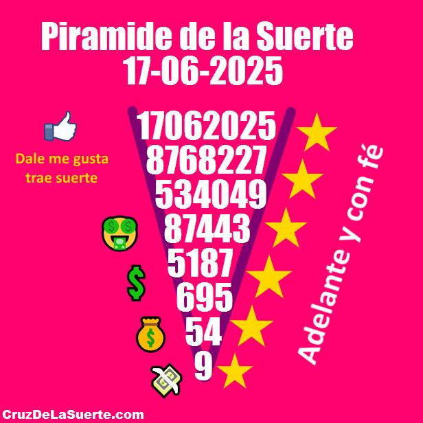Piramide de la suerte fecha 19/5/2025