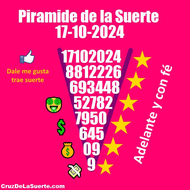 Piramide de la suerte fecha 24/6/2025