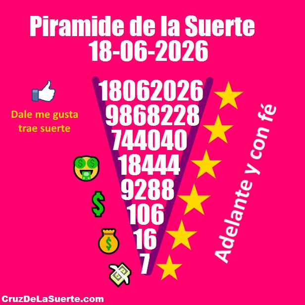 Piramide de la suerte fecha 17/6/2026