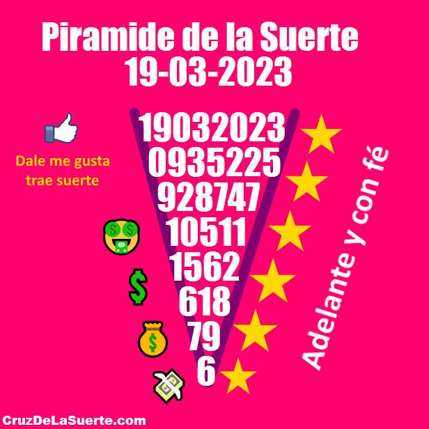 Piramide de la suerte fecha 6/6/2025