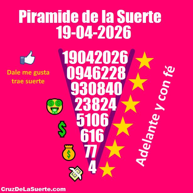 Piramide de la suerte fecha 16/4/2026