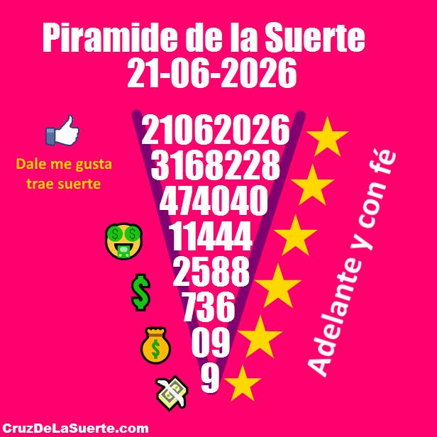 Piramide de la suerte fecha 20/6/2026