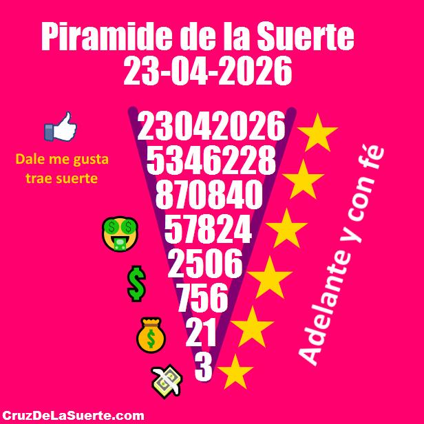 Piramide de la suerte fecha 16/4/2026