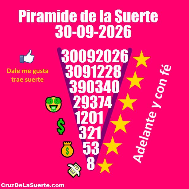 Piramide de la suerte fecha 29/9/2026