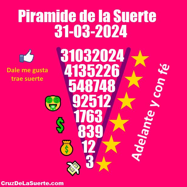 Piramide de la suerte fecha 10/5/2025