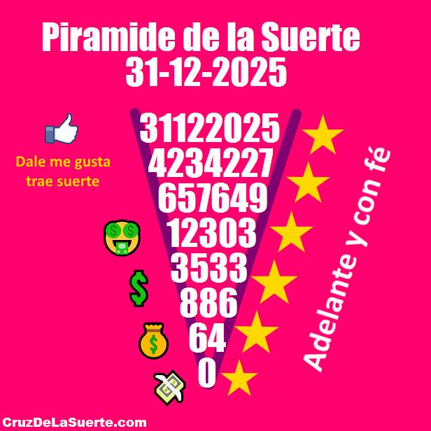 Piramide de la suerte fecha 30/12/2025